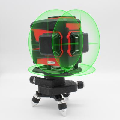 China 3D Cone Lazer Level Green Beam Laser Cross 12 Line Self Leveling Construction 3d Auto Level Rotary Laser Level 360 Degree for sale