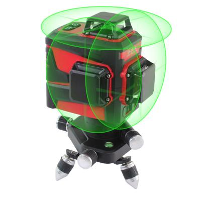 China Factory Wholesale Cheapest Green Laser Levels 3D Cone 3D Laser Level 12 Self Leveling 360 Lines For Construction for sale