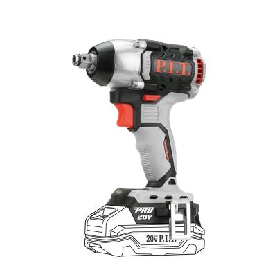 China P.I.T.300N.m High Torque Electric Wrench 1/2 Inch DC20V M6-M20 Lithium Battery Brushless Cordless Impact Wrench Machine Tool for sale