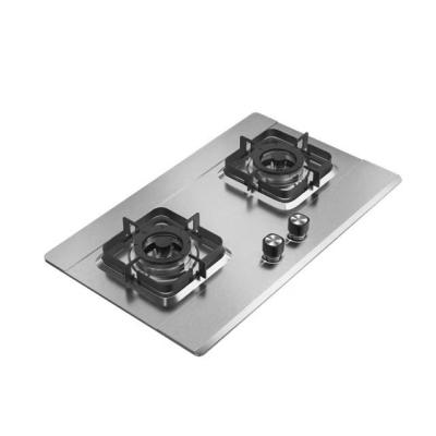 China High Quality Hotel Cooking Gas Stove Stainless Steel Gas Cooker Cooktop 2 Burner Gas Cooker Stove for sale