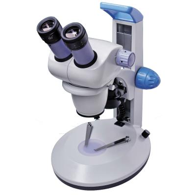 China 10x-45x Low magnification power Stereo Zoom Microscope With Incident and bottom LED Light for sale