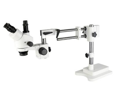 China XTW7045T2  7X-45X Boom Stand Stereo Zoom Microscope/Double arms Universal Stereo Microscopy on boom stand for sale