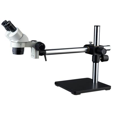 China XT24-STLB4 20X and 40x Dual Power Stereo Boom Microscope on Single arm boom stand for IT.industrial and inspection field for sale