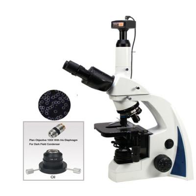 China Professional 9.0MP Digital Advanced Trinocular Compound Darkfield and brightfie Microscope/dark field microscopio for sale