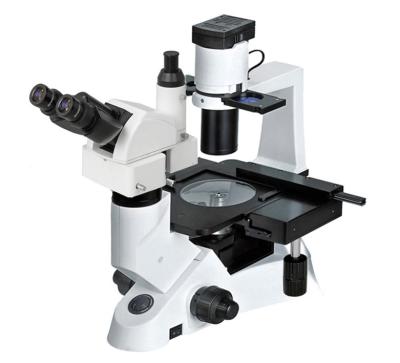 China IB100TT Inverted Ergonomic&Tiltable trinocular Head phase contrast Biological Microscope/inversed Mikroskop for sale