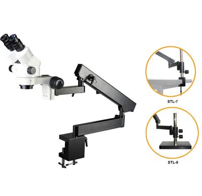 China SXL7045-STL6B binocular articulated arm zoom stereomicroscope with table clamps for sale