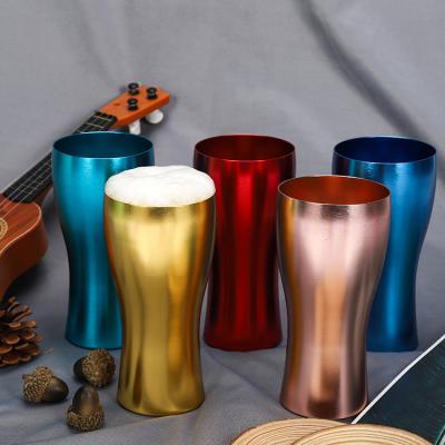 Κίνα Minimalist Amazon Hit Aluminum Metallic Wholesale Tumbler Cups Wine Beer Cups προς πώληση