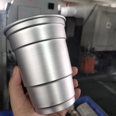 Κίνα Contemporary 16 Ounce 500ML Tumbler Pint Mug Camping Party Mugs Customized Aluminum Beer Mugs Recyclable Disposable Coffee Mugs Drinkware προς πώληση