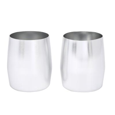 China Romantic Blossoming Candle Jar Cup Candle Holder Candle Decoration Aluminum Vessel Accessory For Indoor for sale