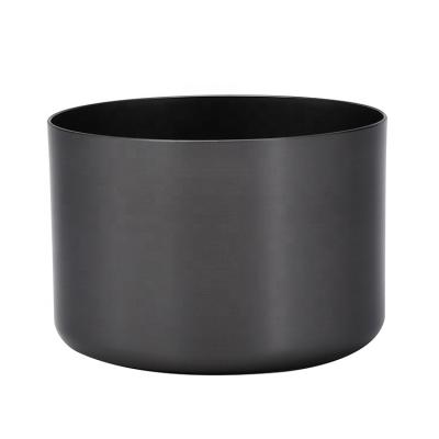 Chine Custom Luxury Black Matte Black Candle Jars Single Ship Decoration Candle Wholesale Aluminum Jar Candle Holder à vendre