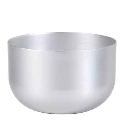 China Decoration Cup-in-Cup Custom White Aluminum Candle Bowl Shiny Luxury Candle Holder Candle Vessel for sale