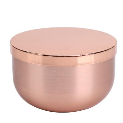 China Shiny Decoration Candle Holder Aluminum Bowl Candle Holder Luxury Vessel Custom à venda