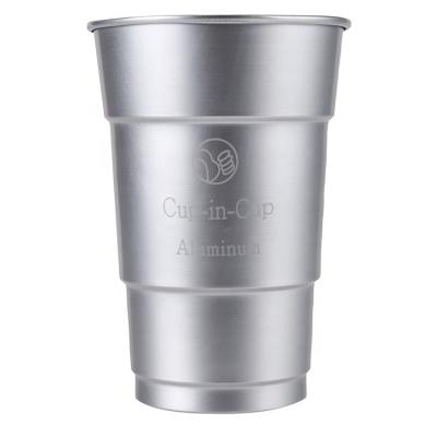 China Minimalist Custom Logo Color Changing Mug Aluminum Coke Wine Cup Summer Drinks Mugs For Cold Drinks zu verkaufen