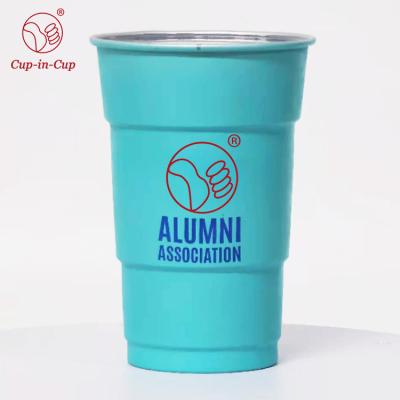 Κίνα Customized Luxury Beer Glass USA 500ml Sublimation Business Disposable Cups Logo Coffee Mug Color-Changing Tumbler προς πώληση