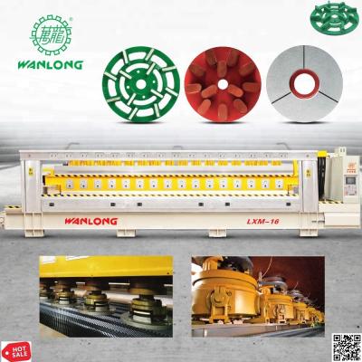 China 16 stone heads synthetic stone machine kota stone polishing machine quartz stone production line for sale