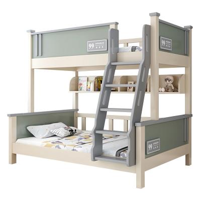 China High Quality And Durable Bedroom Furniture Durable Solid Wood Bed With Stairs Kids Bunk Beds for sale