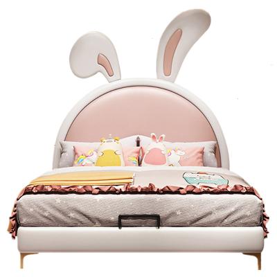 China New Cute Design Kids Bedroom Furniture Set Rabbit Design Single Bed Princess Bed For Girls for sale