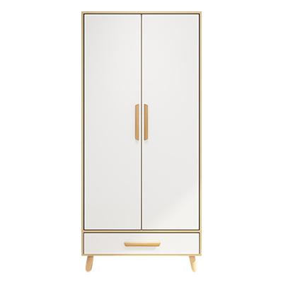 China (Other) Customized Hot Sale Modern Style Finish Adjustable Bedroom Laminate Wardrobe Designs Durable Cabinet With Metal/Solid Wood Leg for sale