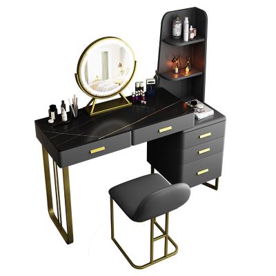 China (Other)Adjustable Home Dressing Table Makeup Table Set With Modern Mirror Dressing Table Designs For Bedroom for sale