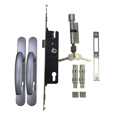 China Modern High Quality Door Handles Aluminum Glass Door And Window Handles Lever Handle Lock Customized for sale