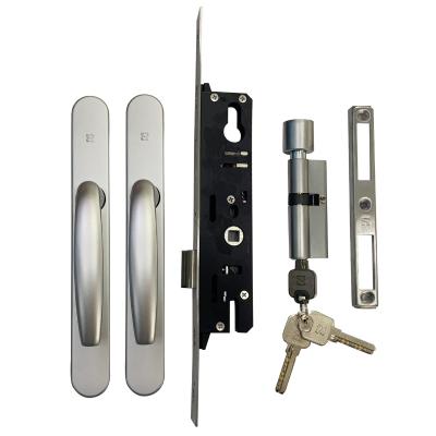 중국 Modern Aluminum Sliding Door And Window Handles Door Handle With Lock For Home Hotel Villa OEM 판매용