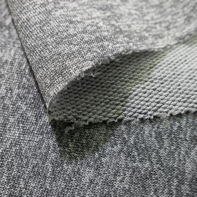 China New Stretch Design Polyester Yarn Dyed Hemp Terry Gray Looped Fabric China Suppliers Stretch Technics Simple Style Fabric For T Shirt for sale