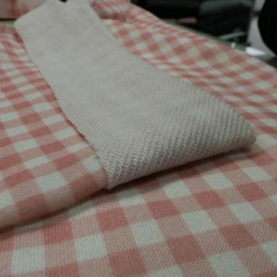 China Wholesale Wrinkle Resistant Terry Looped Fabric Plaid Design Pink Print Fabric In Polyester Knitted Fabric For Sweater In Spring for sale