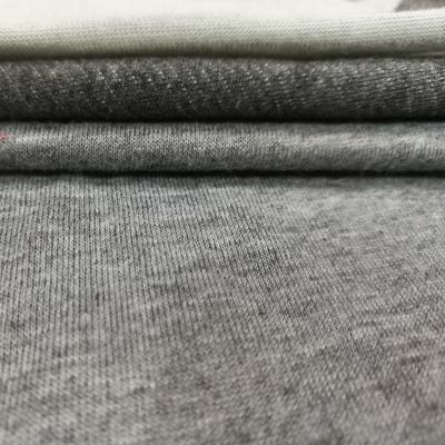 China Wrinkle Resistant Cheap Plain Jersey Fabric , Gray Hemp Style Fabric In Knitted For T Shirt for sale