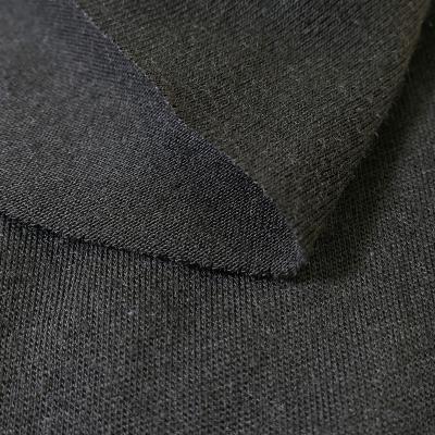 China Wrinkle Resistant Hot Sale Cheap Single Face Fabric Yarn Dyed Gray Polyester Hemp Single Jersey Fabric Knitted as Face for Home Textile for sale