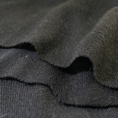 China Wrinkle Resistant Hot Sale Cheap Single Face Fabric Yarn Dyed Gray Polyester Hemp Single Jersey Fabric Knitted as Face for Home Textile for sale