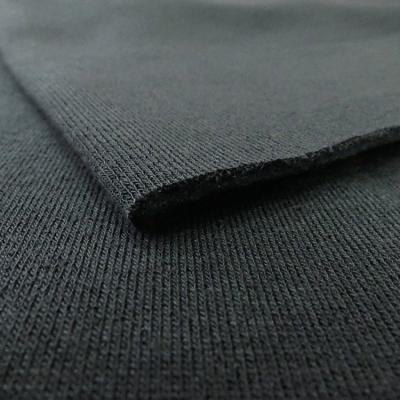 China Wrinkle Resistant Black 230 GSM Brushed Fabric In Knitted Polyester Fabric For Sport for sale