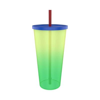 China LOKYO Single Wall PP Temperature Eco-Friendly Magic Color Changing Iced Reusable Plastic Cup for sale