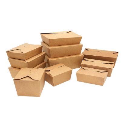 China LOKYO Disposable Custom Printed Microwavable Packaging Paper Togo Lunch Food Bento Disposable Takeout Paper Box for sale