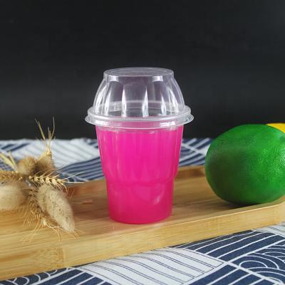 China Modern Wholesale Plastic Cups With Logo Custom Disposable Clear Plastic Cup With Lid For Ice Cream Cup for sale