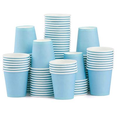 China LOKYO Recyclable Wholesale Eco-Friendly Cold Drinks Espresso 8oz Coffee Single Wall Disposable Paper Cup for sale