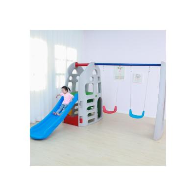 China Wholesale High Quality Plastic Baby Swing And Slide Set Plastic Kids Playground Slides for sale