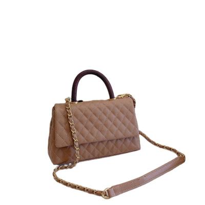 China Cocos Handbags Wholesale Fashion Factory Designer Handbag Chain Lady Bag In Solid Color for sale