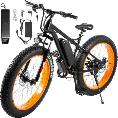 China New Arrival USA Warehouse Multifunctional Stock Electric Bike 26' Fat 500w 48V 10Ah Battery Disc Brakes Blue Screen Display for sale