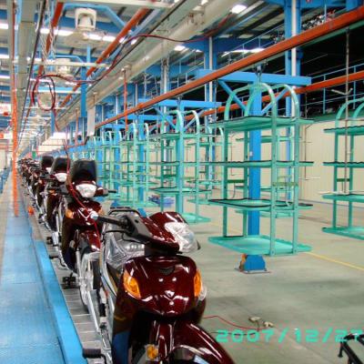 China Customized bicycle/tricycle/motorcycle/electric bicycle assembly line line conveyor from production to product line for sale