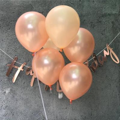 China 2022 New Wholesale Latex Rose Gold Balloon 12inch Round Latex Balloons Birthday Party Helium Wedding Festival Balloon for sale