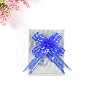 China DIY Illustration DIY Gift Decoration Snow Chat Garland Bow Christmas Gift Wrapping Twine Ribbon Hand Pull Bow for sale