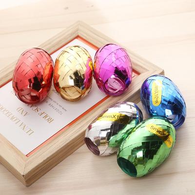 China New pp. Competitive Wholesale Metallic Shiny PP Ribbon Edging Ribbons For Balloon for sale