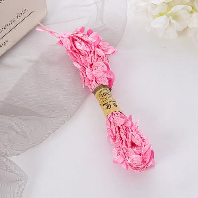 China Color Eco-friendly Paper Handwoven Rope Mix Rope Paper Bag Rope Shopping Handle For Gift Birthday Party Wrapping Decorations for sale