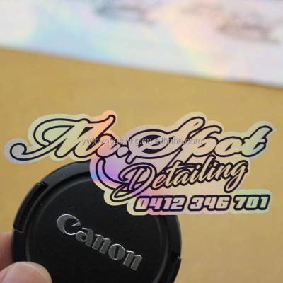 China Custom Hologram Rainbow Printed Logo Holographic Sticker Reflective Waterproof Glitter Waterproof UV Resistant UV Protector for sale