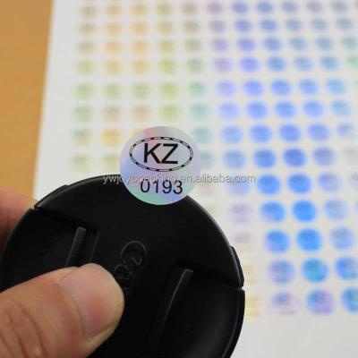 China Waterproof Colorful Printing Waterproof Glossy Vinyl Customized Logo Made Sticker Rainbow Effect Holographic for sale