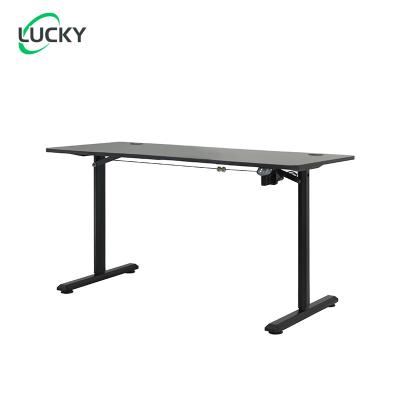 China Convertible Leke New Release Ideal single motor Sit Stand Home Office Electric Adjustable Height Desk Stand up Standing Desk for sale