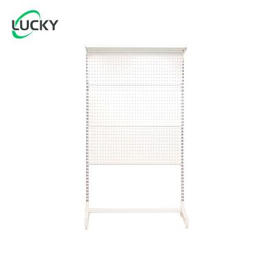 China Behind Doors/On Walls Leke Hole Orifice Plate Metal storage rack Gaming Standing Shelf Units Home Office cabinets with Metal Pegboard for sale