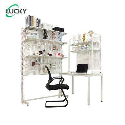 China Other Leke Computer desk bookshelf combination household small apartment bedroom integrated shelf for sale