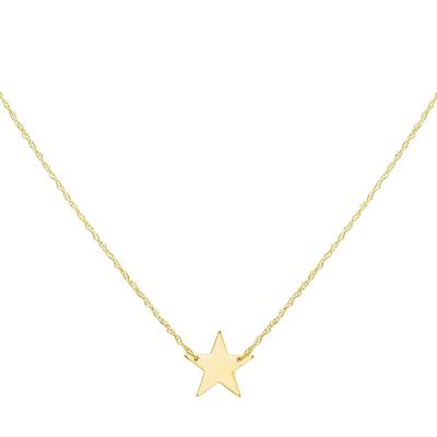 China Wholesale Custom Necklace FASHIONABLE 925 Sterling Silver Jewelry 18K Gold Plated Mini Star Pendant Necklace for sale