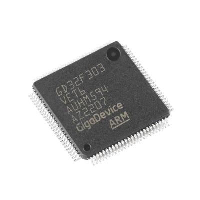 China Standard New Original In Stock GD32F303VET6 LQFP-100 ARM Cortex-M4 32-bit microcontroller MCU chip Electronic components integrated chip for sale